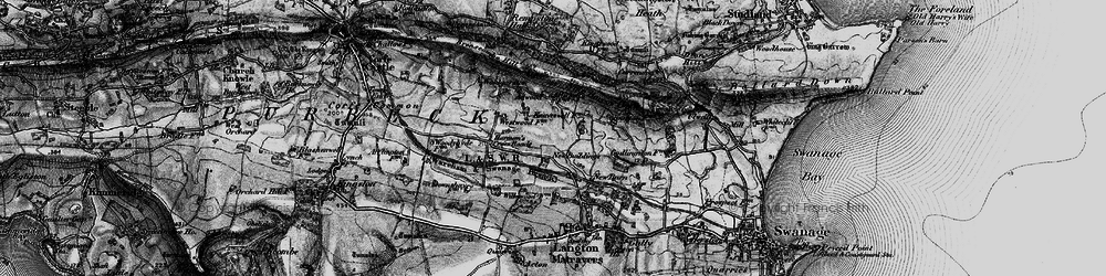 Old map of New Buildings in 1897