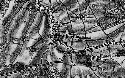 Old map of New Cheriton in 1895