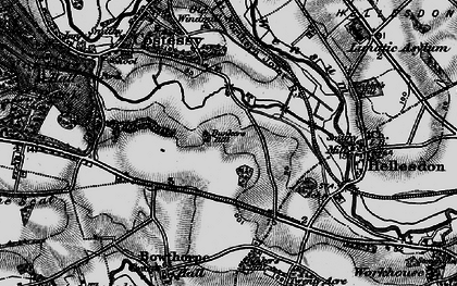 Old map of New Costessey in 1898