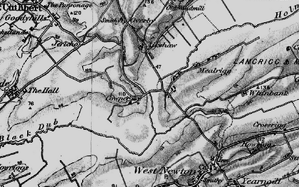 Old map of New Cowper in 1897