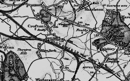 Old map of Anglers Country Park in 1896