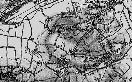 Old map of New Cross in 1898