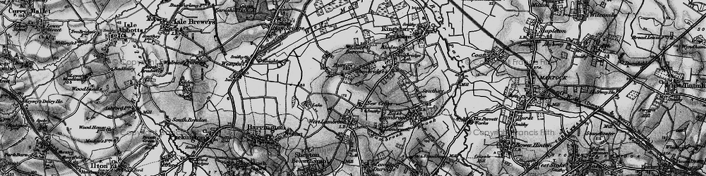 Old map of New Cross in 1898