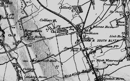 Old map of New Delaval in 1897