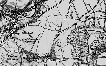Old map of New Edlington in 1895