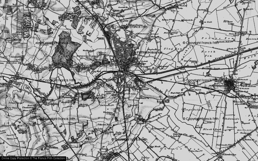 Old Map of New Fletton, 1898 in 1898