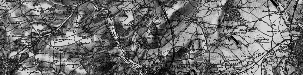 Old map of Batch Wood in 1896