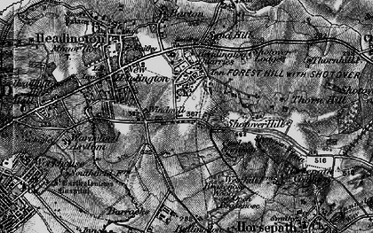 Old map of Shotover Hill in 1895