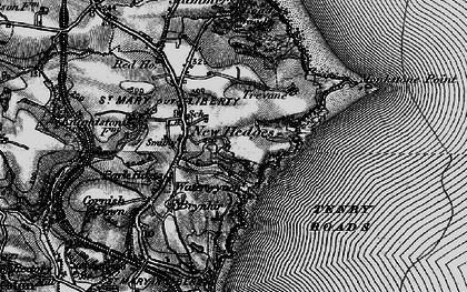 Old map of New Hedges in 1898