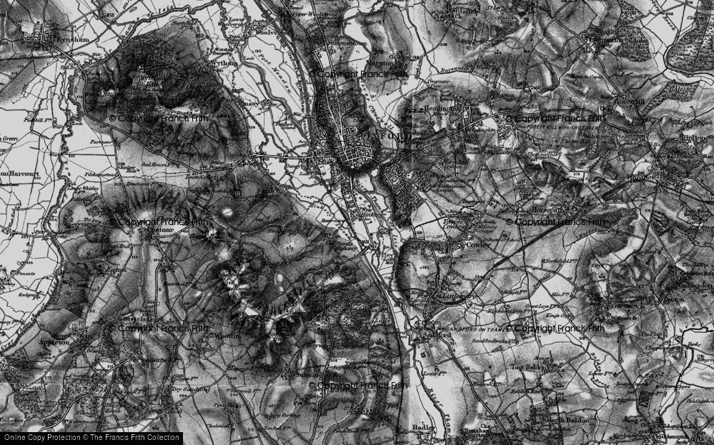Old Map of New Hinksey, 1895 in 1895