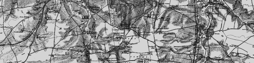 Old map of Branthill Cotts in 1898