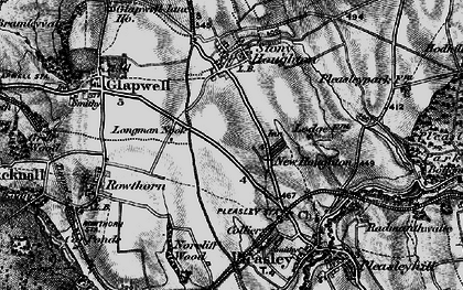 Old map of New Houghton in 1896