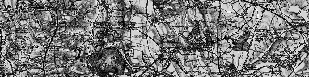 Old map of New Houghton in 1896