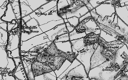 Old map of Winking Hill in 1899