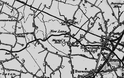 Old map of Leeds & Liverpool Canal in 1896