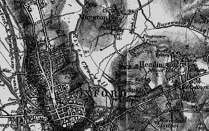 Old map of New Marston in 1895