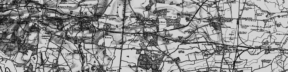 Old map of New Micklefield in 1896