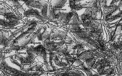 Old map of Boscolla in 1895