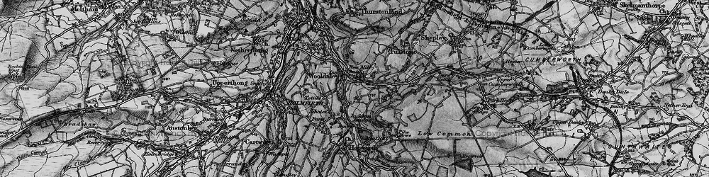 Old map of New Mill in 1896