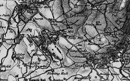 Old map of New Mill in 1897