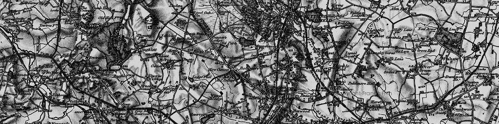 Old map of New Oscott in 1899