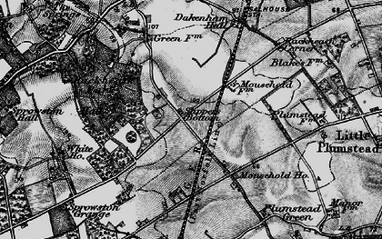 Old map of New Rackheath in 1898