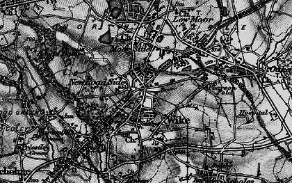 Old map of New Road Side in 1896