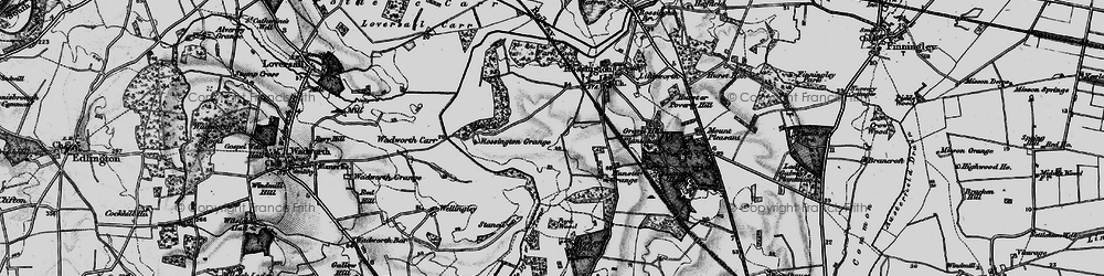 Old map of New Rossington in 1895