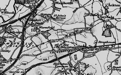 Old map of New Sharlston in 1896