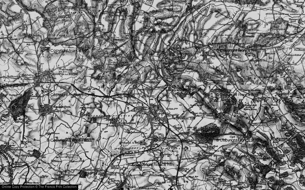 Old Map of New Swannington, 1895 in 1895