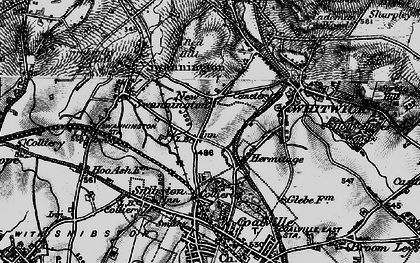 Old map of New Swannington in 1895