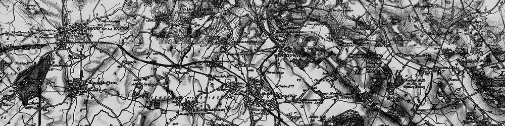 Old map of New Swannington in 1895