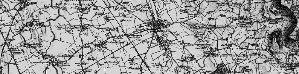 Old map of Thorpefield in 1898