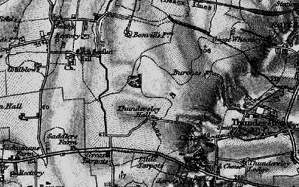 Old map of New Thundersley in 1896