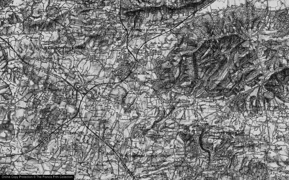 Old Map of New Town, 1895 in 1895