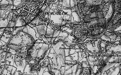 Old map of New Town in 1895