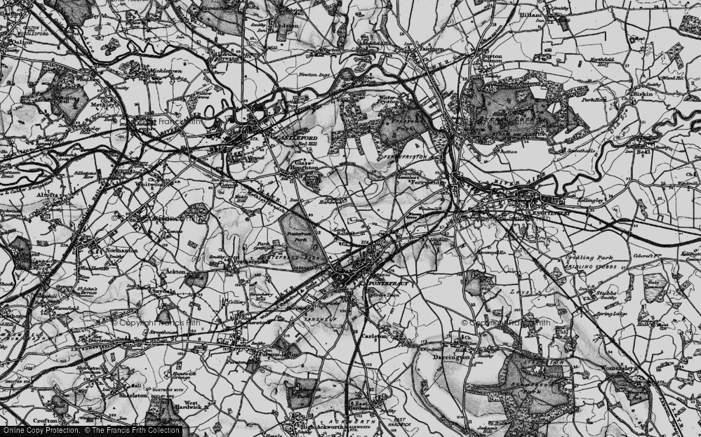 Old Map of New Town, 1896 in 1896