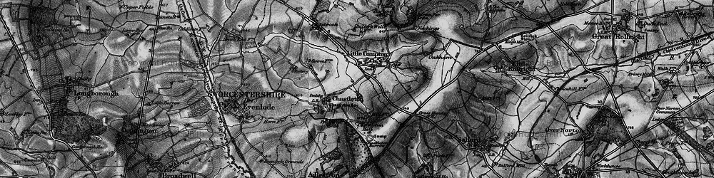 Old map of New Town in 1896