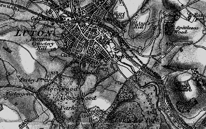 Old map of Someries Castle in 1896