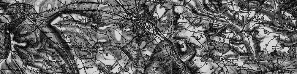 Old map of Someries Castle in 1896