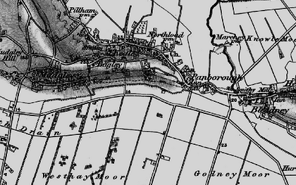 Old map of New Town in 1898