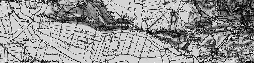 Old map of New Town in 1898