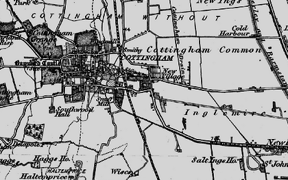 Old map of New Village in 1895