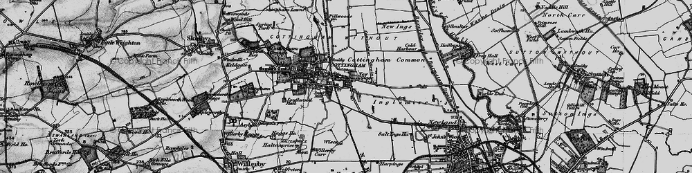 Old map of New Village in 1895