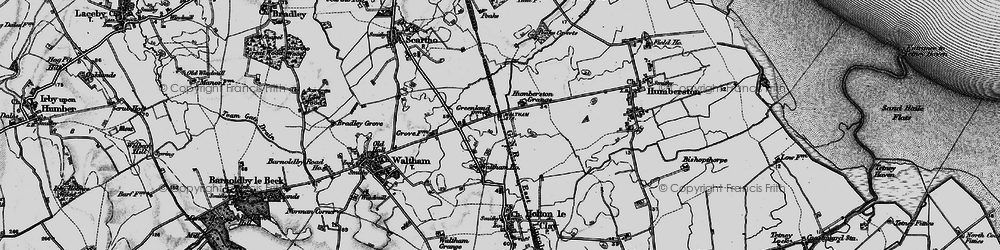 Old map of New Waltham in 1899