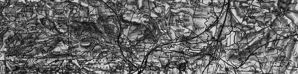 Old map of New Whittington in 1896
