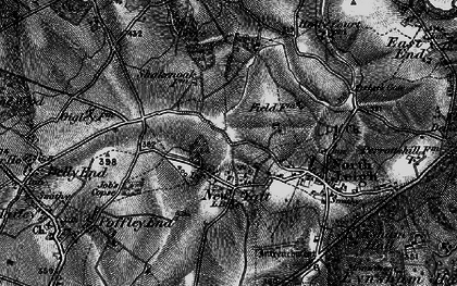 Old map of New Yatt in 1895