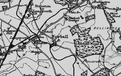 Old map of Newball in 1899