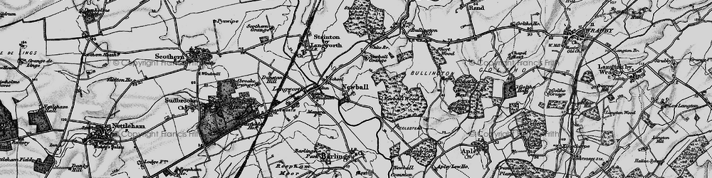 Old map of Newball in 1899