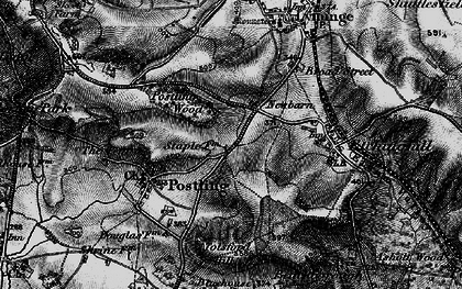 Old map of Newbarn in 1895